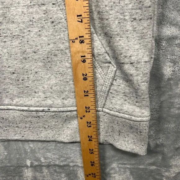 Carhartt Hoodie Women XS Grey Relaxed Fit Logo Sleeve Graphic Sweatshirt - Picture 12 of 13